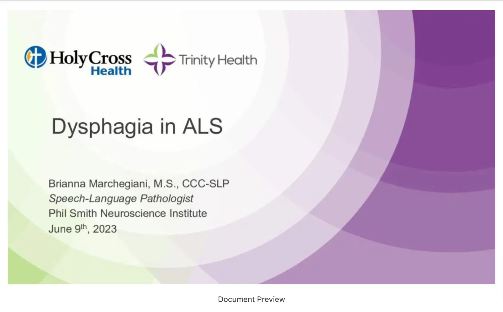 Dysphasia in ALS