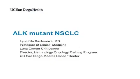 ALK Mutant NSCLC