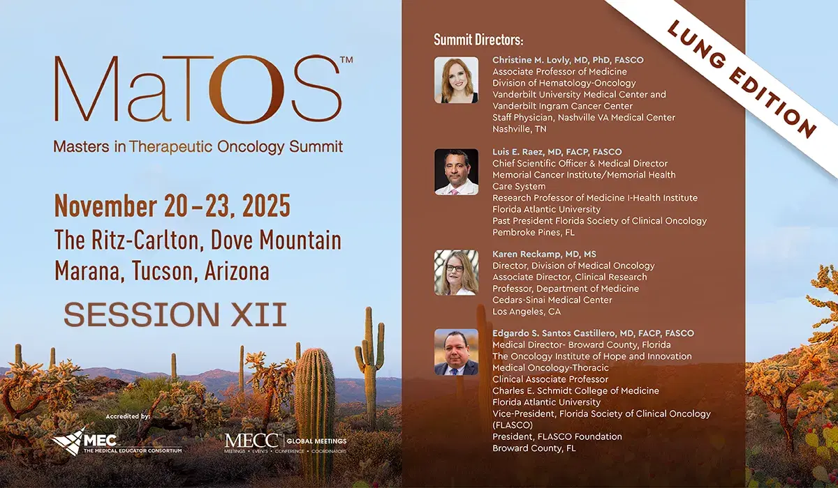 2025 MaTOS Lung | Session XII | Future Landscape on Different Genomics Drivers Biomarkers in IO and ctDNA Platforms