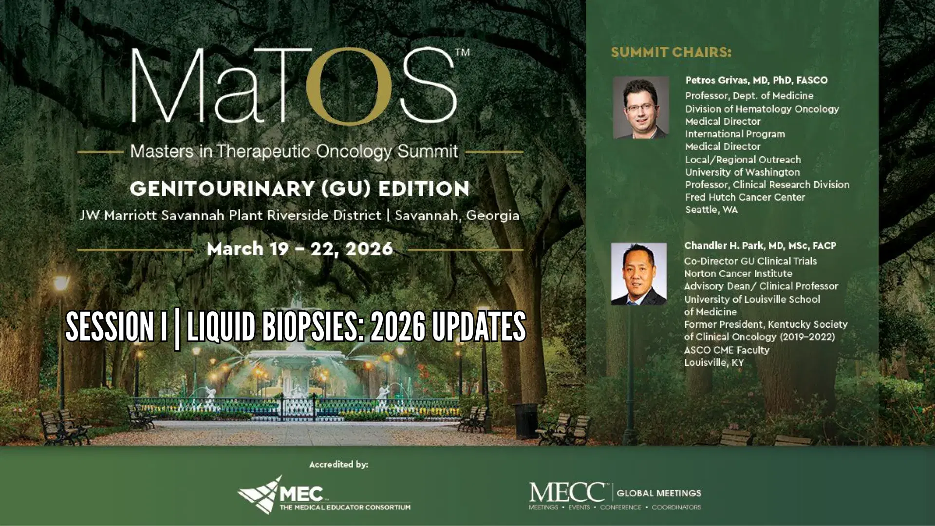 2026 MaTOS GU | Session I | Liquid Biopsies: 2026 Updates 
