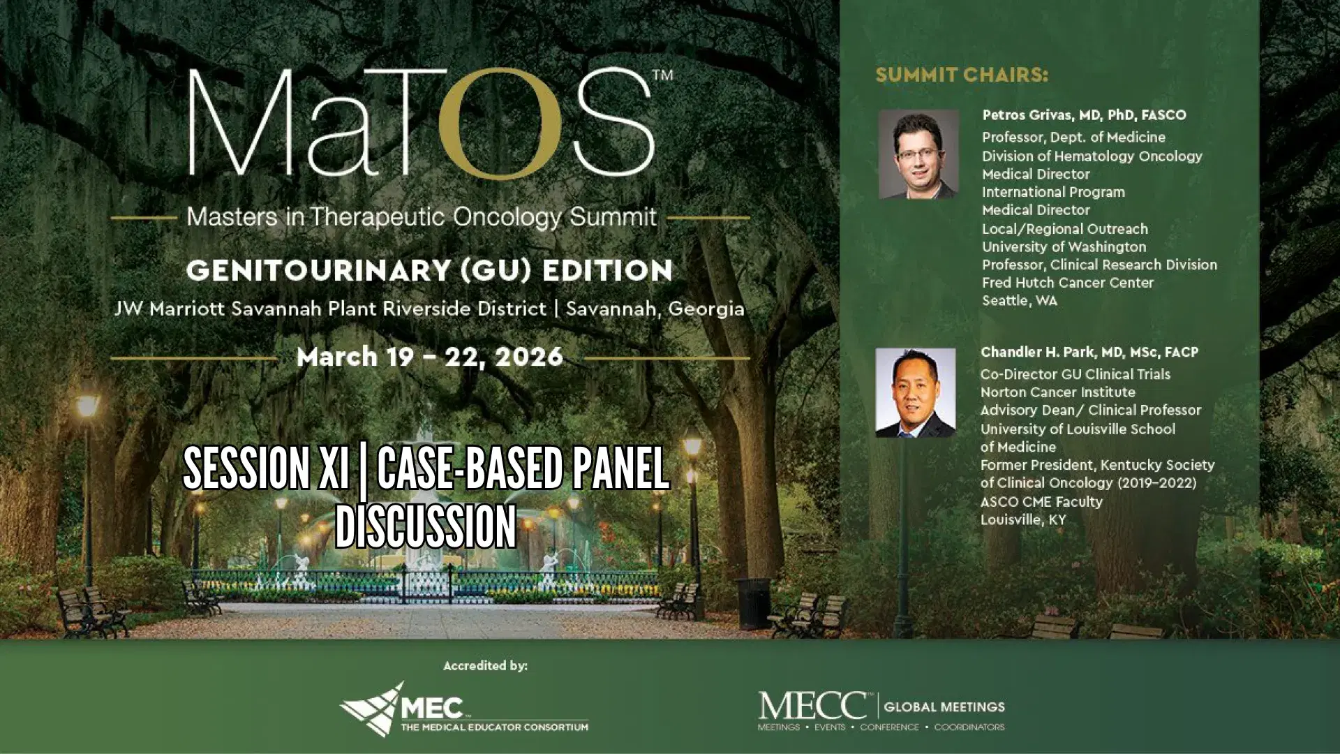 2026 MaTOS GU | Session XI | Case-Based Panel Discussion