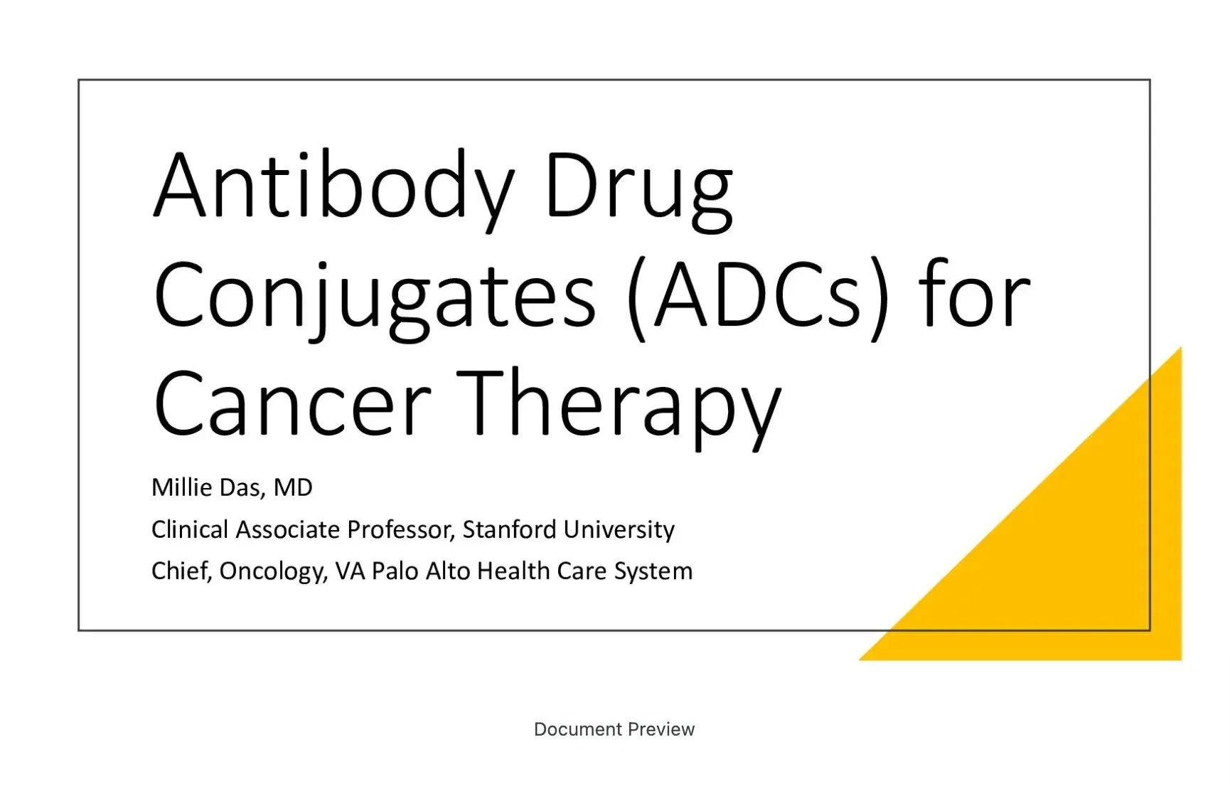 2023 CCC | ADCs in Cancer