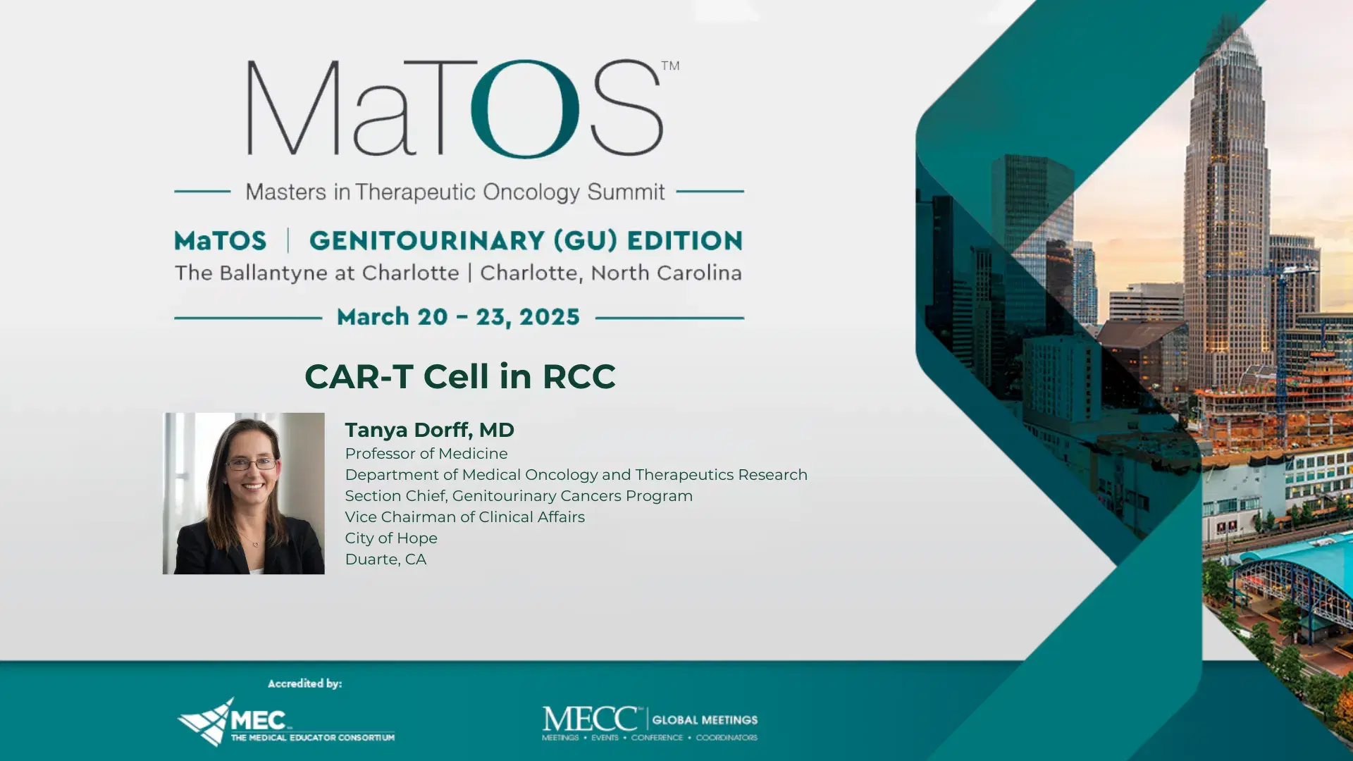 2025 MaTOS GU | CAR-T Cell in RCC