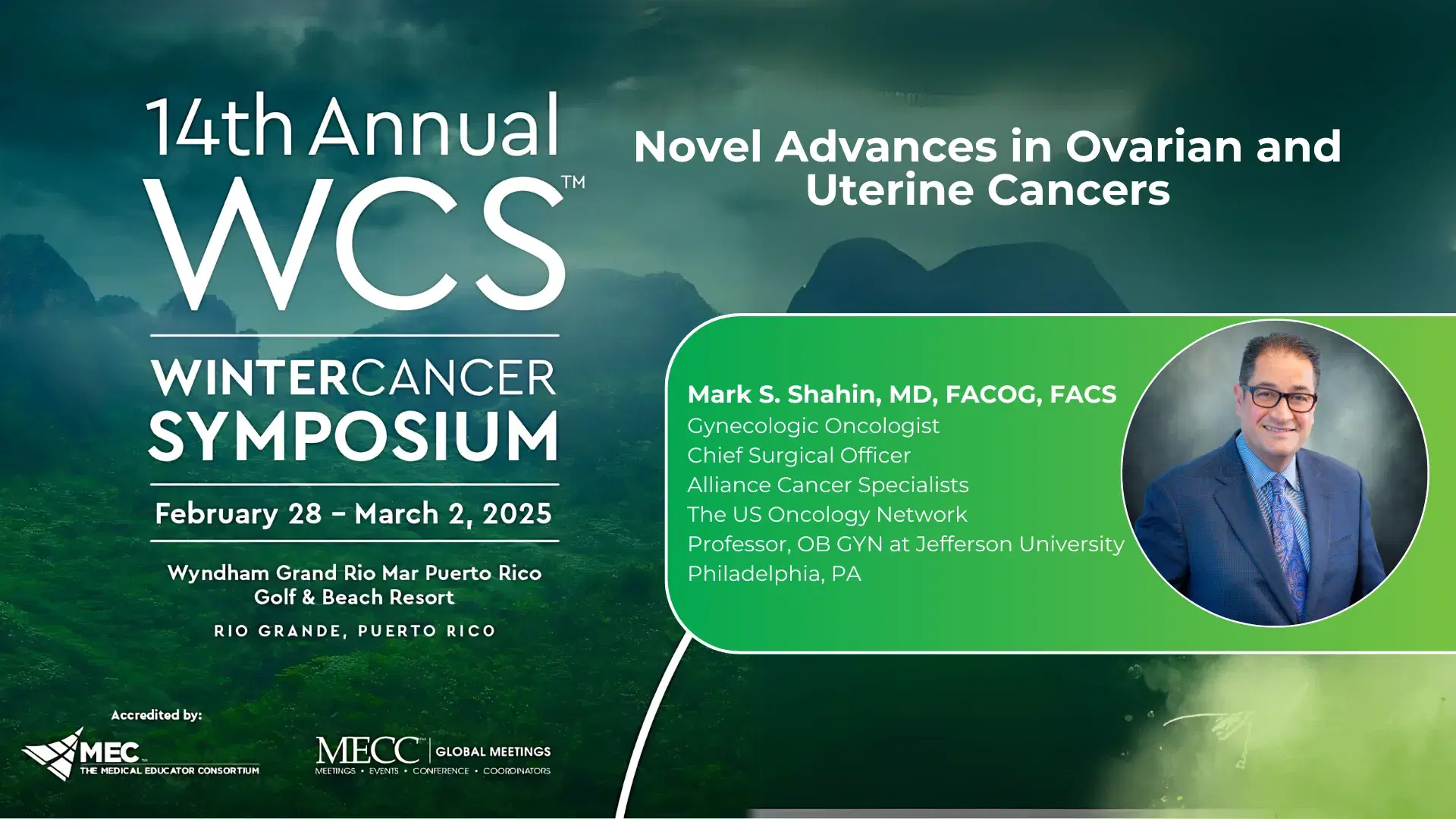 2025 WCS | Novel Advances in Ovarian and Uterine Cancers