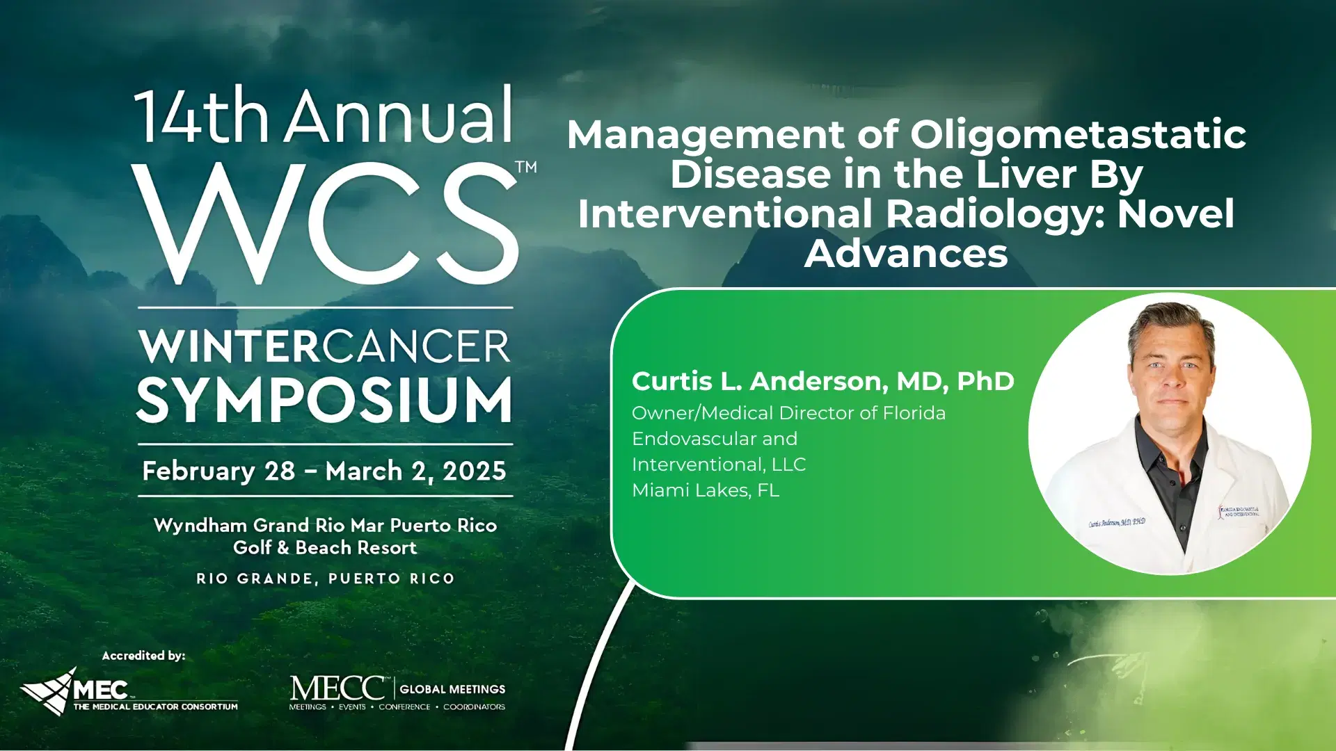 2025 WCS | Management of Oligometastatic Disease in the Liver By Interventional Radiology: Novel Advances