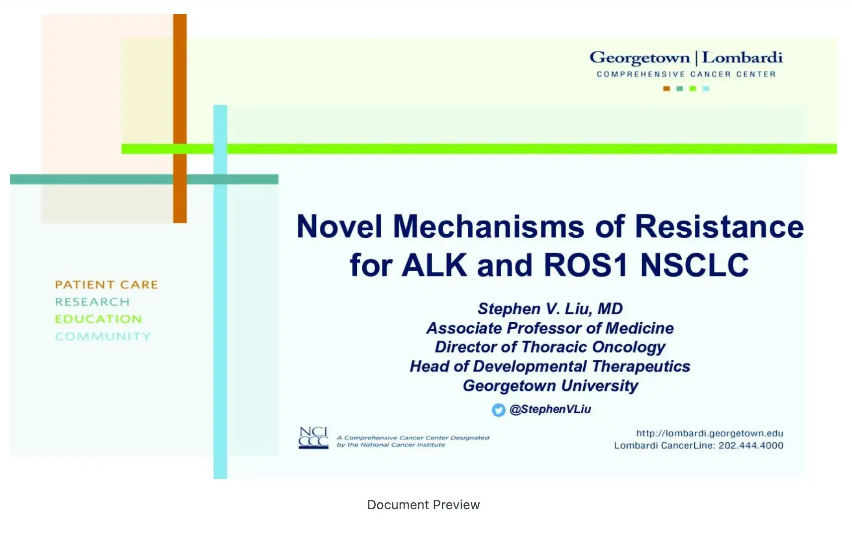 2022 UCT | Novel Mechanisms of Resistance Identified for Tyrosine Kinakse Inhibitors against ALk and Ros1 Tumors in NSCLC