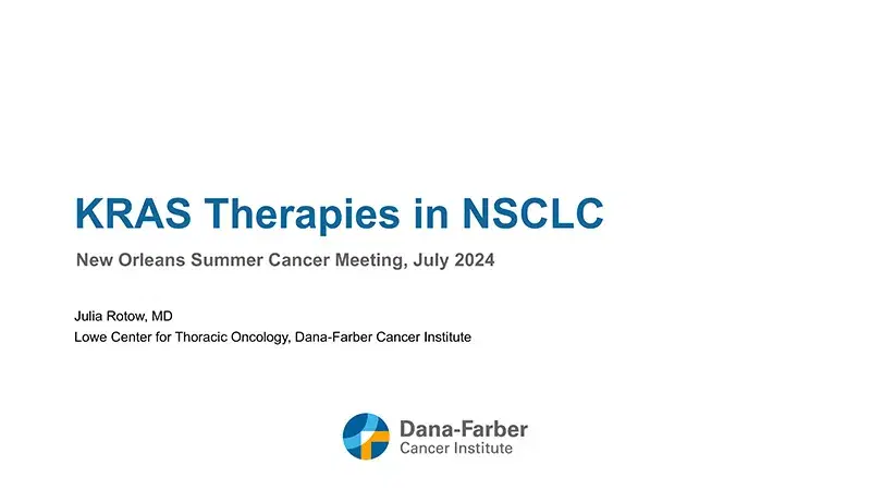 2024 NOSCM | K-RAS Therapies in NSCLC