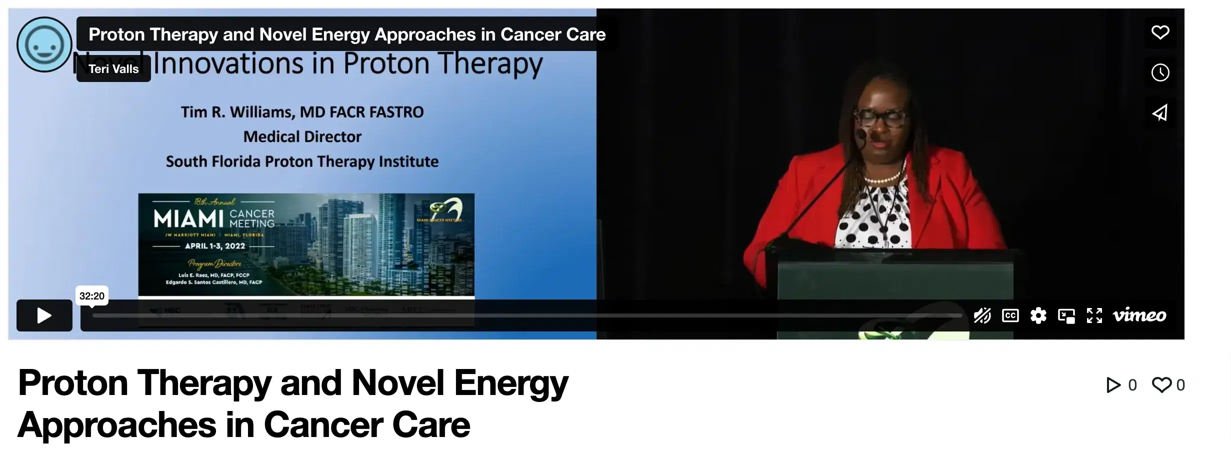 2022 MCM | Proton Therapy and Novel Energy Approaches in Cancer Care