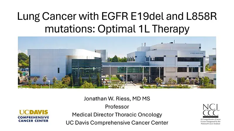 2024 NOSCM | Lung Cancer With EGFR Exon 19 and L858R Mutations: The Optimal Front Line Therapy