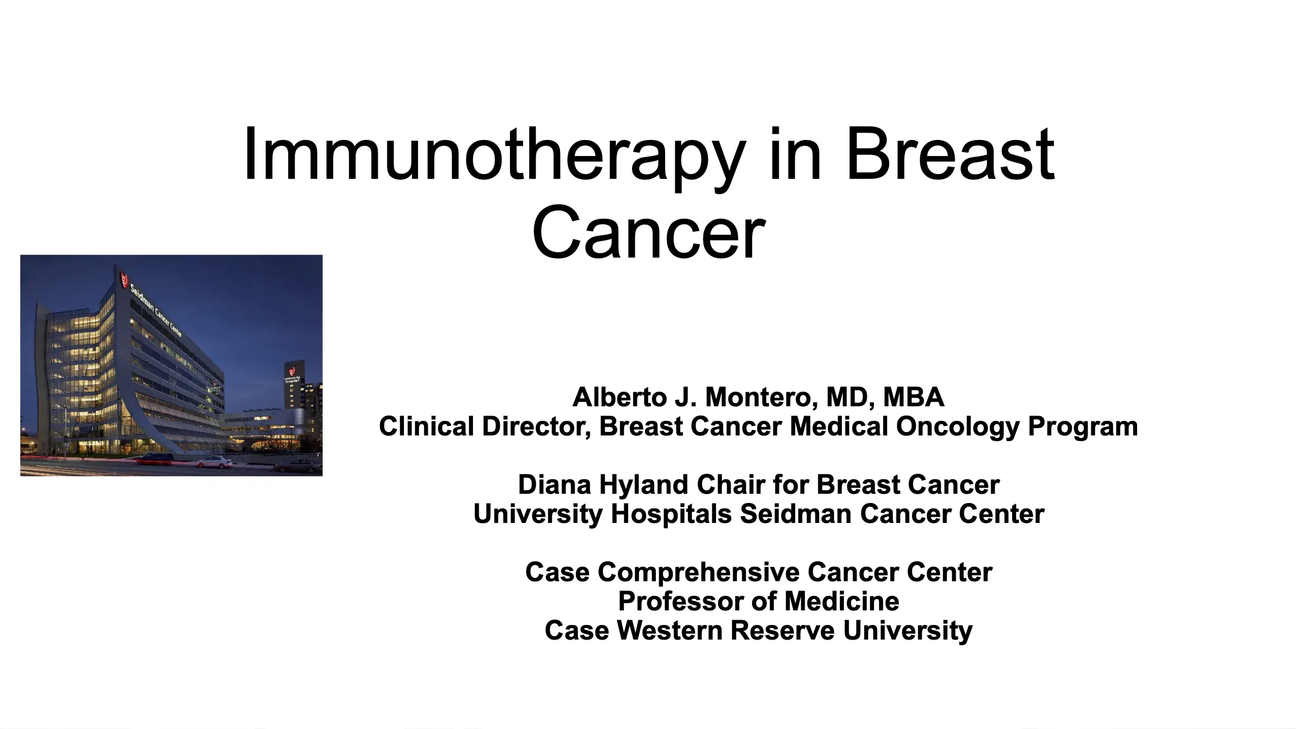 2021 NOSCM | Immunotherapy in Metastatic Breast Cancer