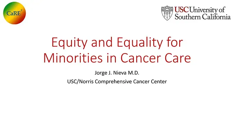 2024 NOSCM | Equity and Equality for Minorities in Cancer Care
