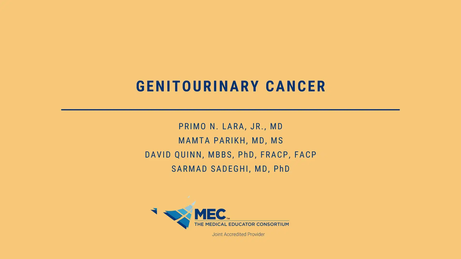Genitourinary Cancer