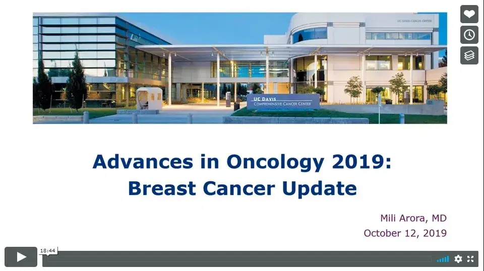 Advances in Oncology 2019: Breast Cancer Update