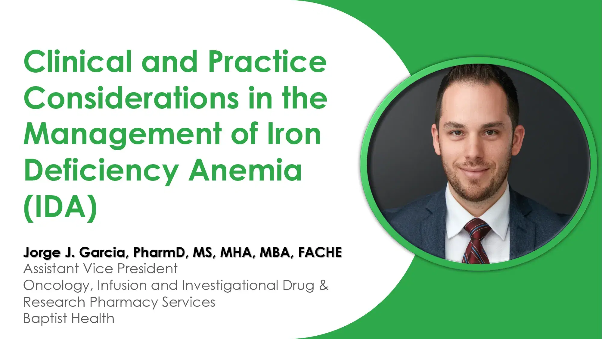 2024 SPS Seattle | Clinical and Practice Considerations in the Management of Iron Deficiency Anemia