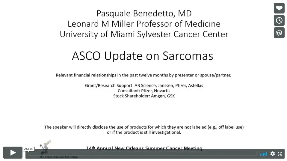 ASCO Update on Sarcomas