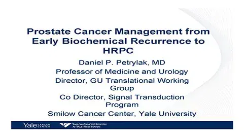 Prostate Cancer Management from Early Biochemical Recurrence to HRPC