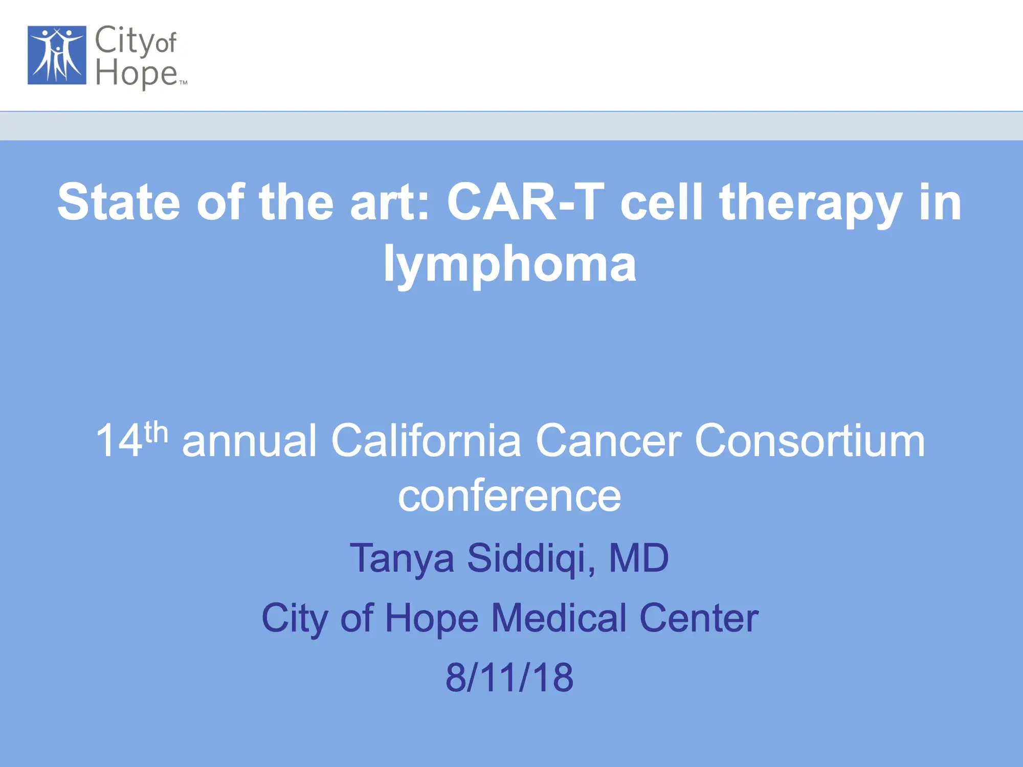State of the Art: CART-T Cell Therapy in Lymphoma
