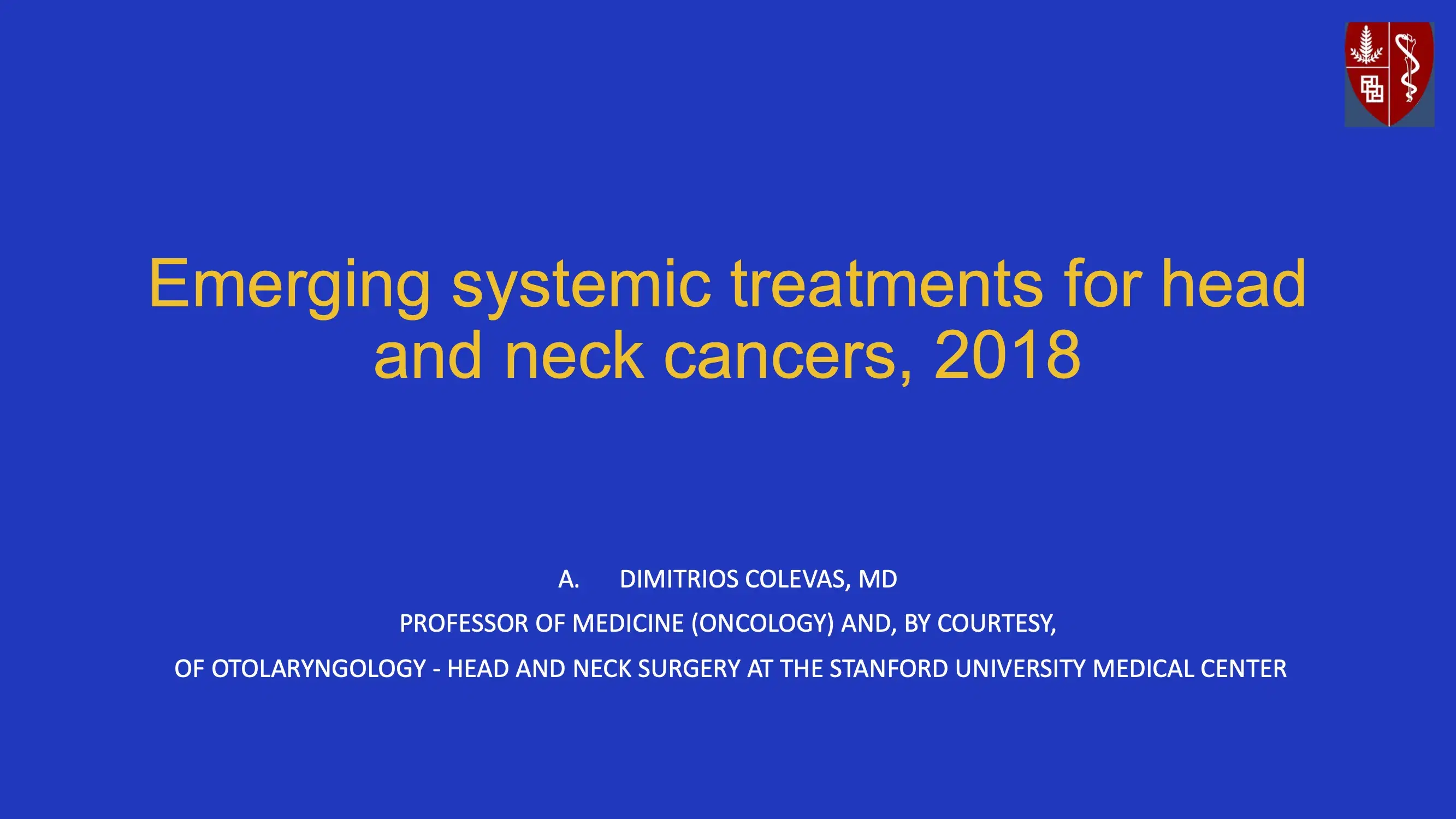 Emerging Systematic Treatments for Head and Neck Cancers