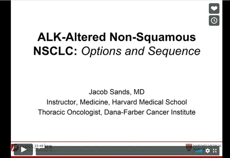 ALK-Altered Non-Squamous NSCLC Options and Sequence