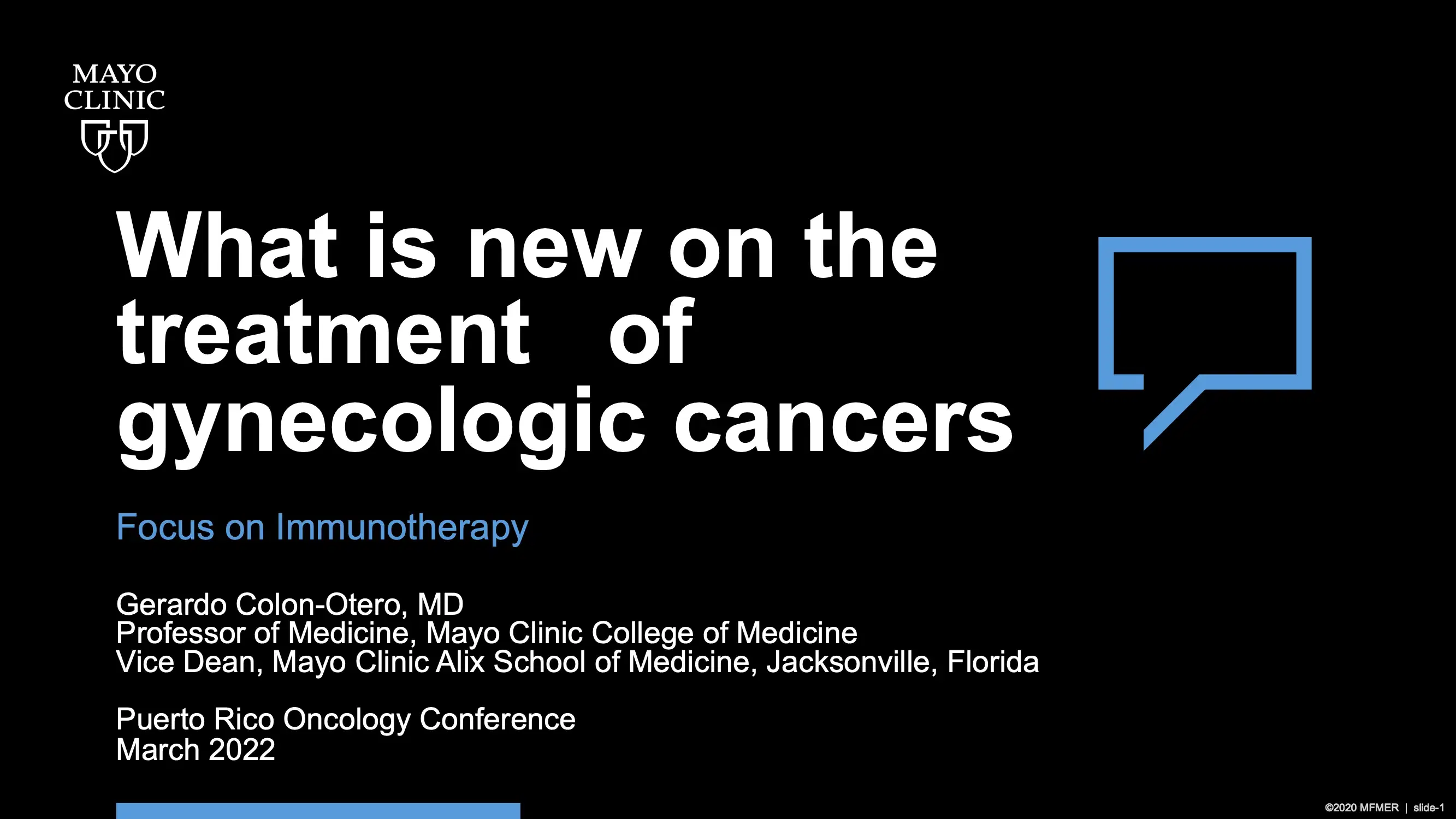 What is New On the Treatment of Gynecologic Cancers
