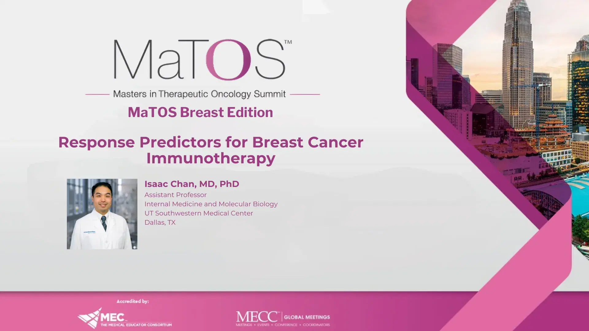 2025 MaTOS Breast | Response Predictors for Breast Cancer Immunotherapy