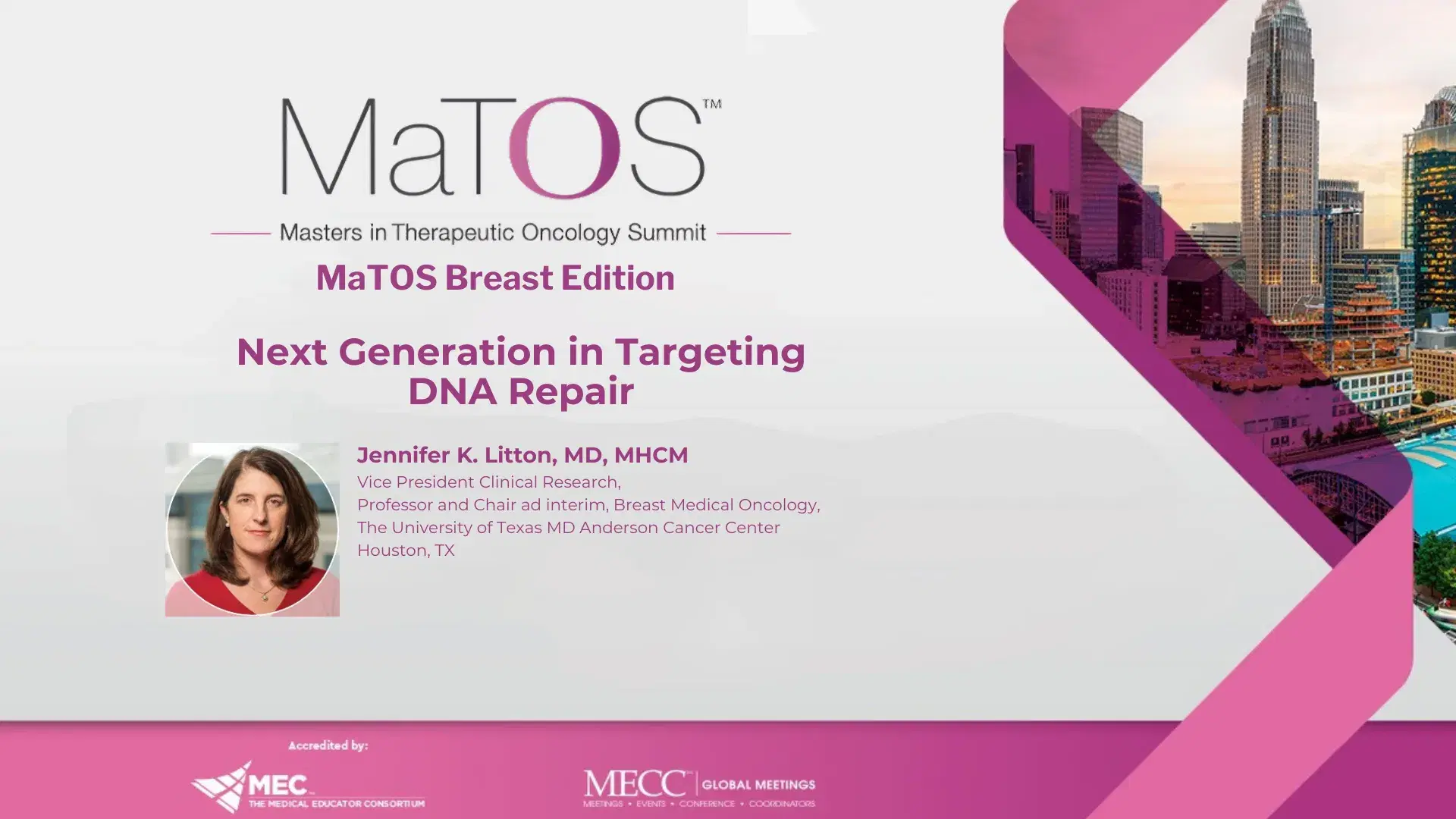 2025 MaTOS Breast | Next Generation in Targeting DNA Repair
