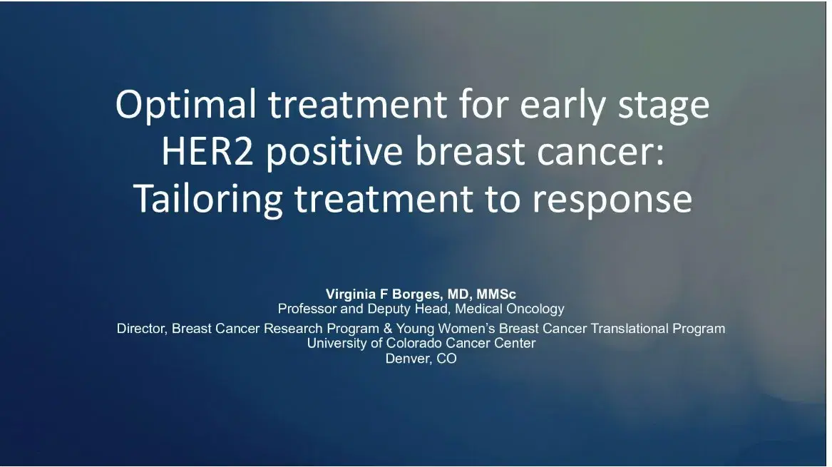 Optimal Treatment for Early Stage HER2 Positive Breast Cancer: Tailoring Treatment to Response