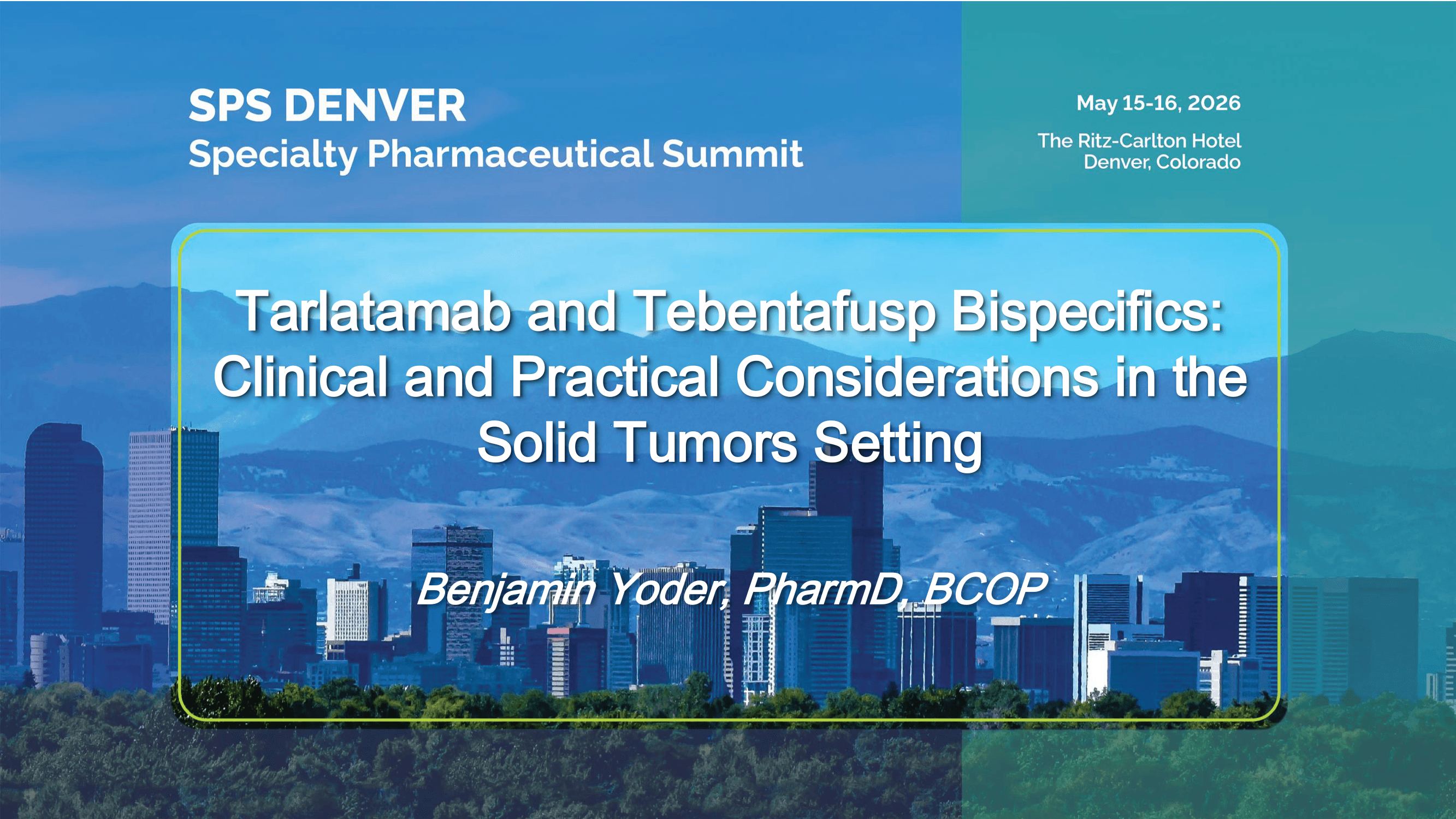 2026 SPS Denver | Tarlatamab and Tebentafusp Bispecifics: Clinical and Practical Considerations in the Solid Tumors Setting