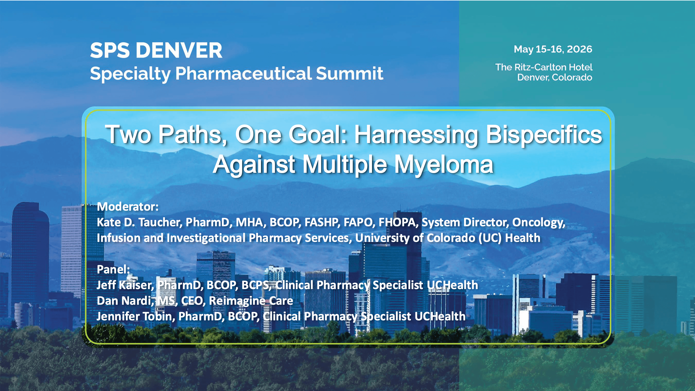 2026 SPS Denver | Two Paths, One Goal: Harnessing Bispecifics and CAR-Ts Against Hematologic Malignancies