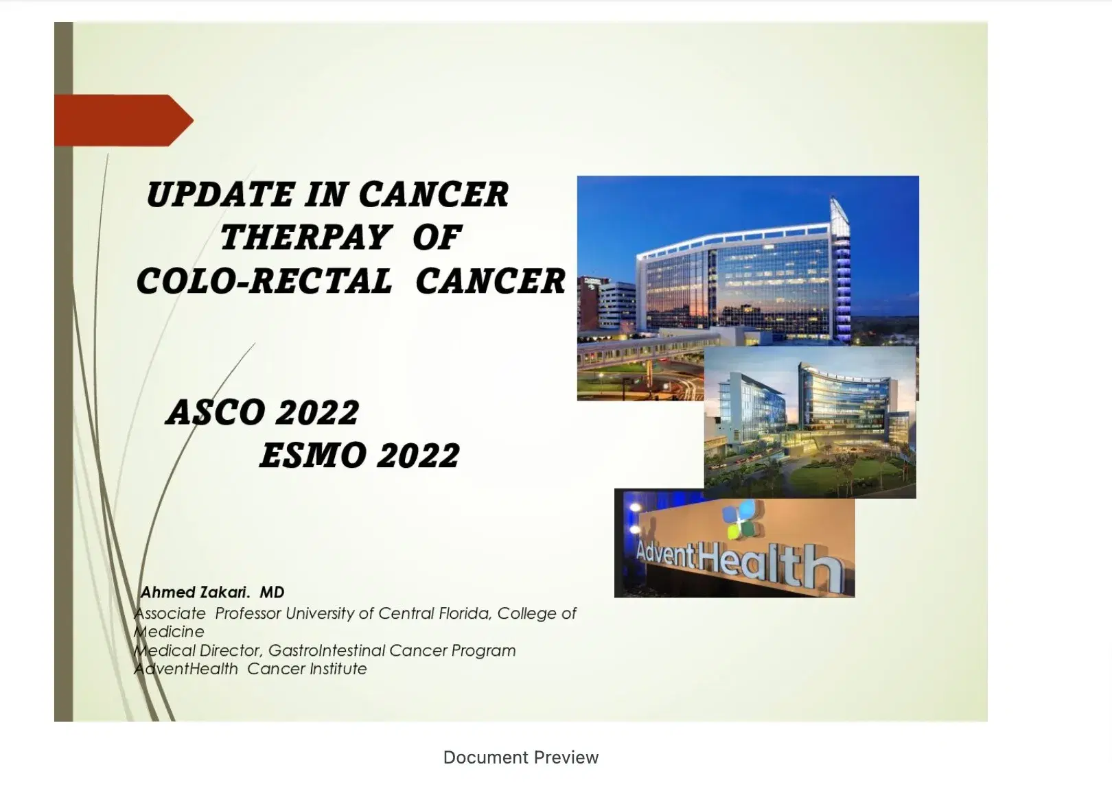 2022 UCT | Updates in Colorectal Cancer