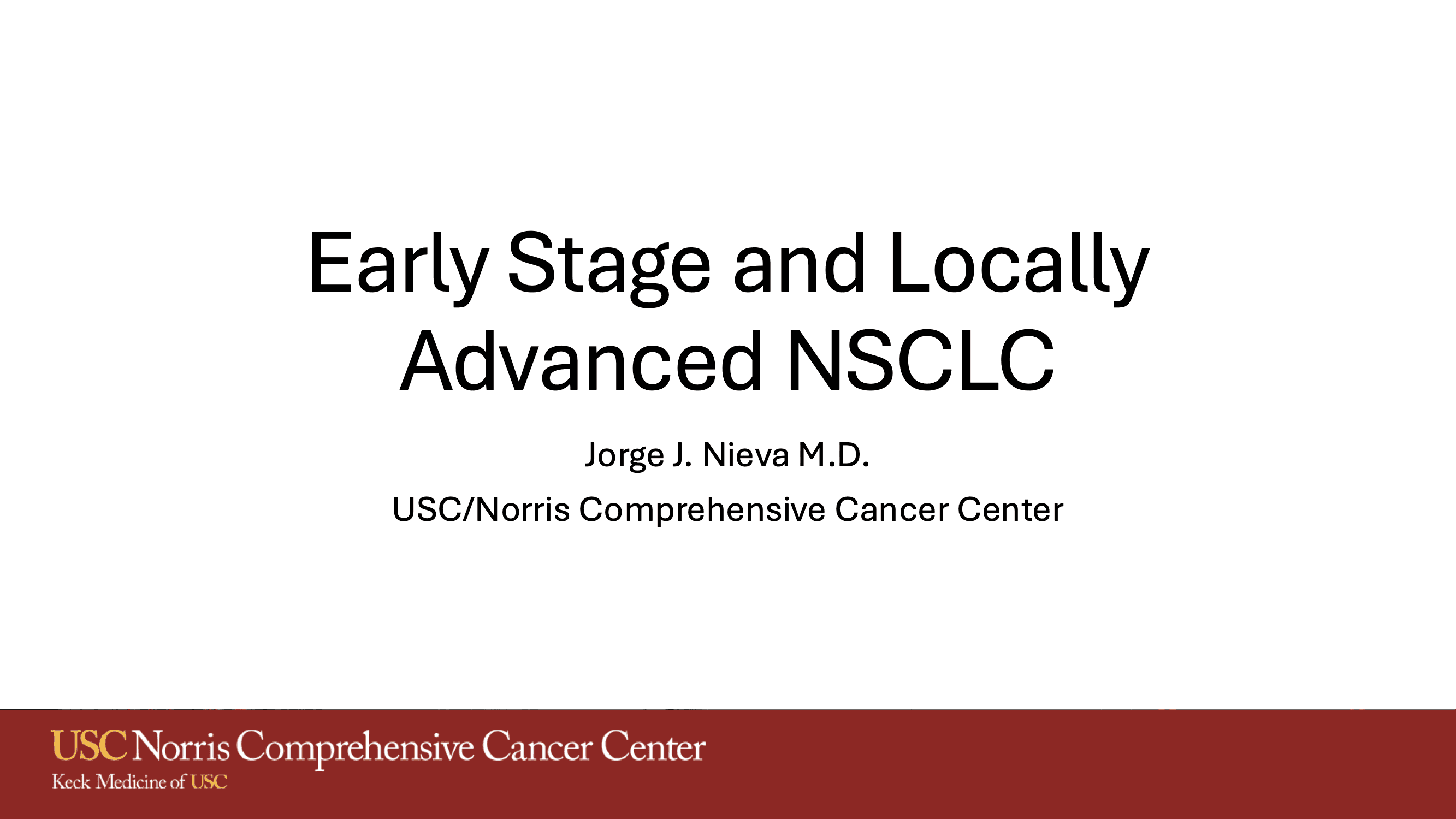 2026 CCC | Early Stage and Locally Advanced NSCLC