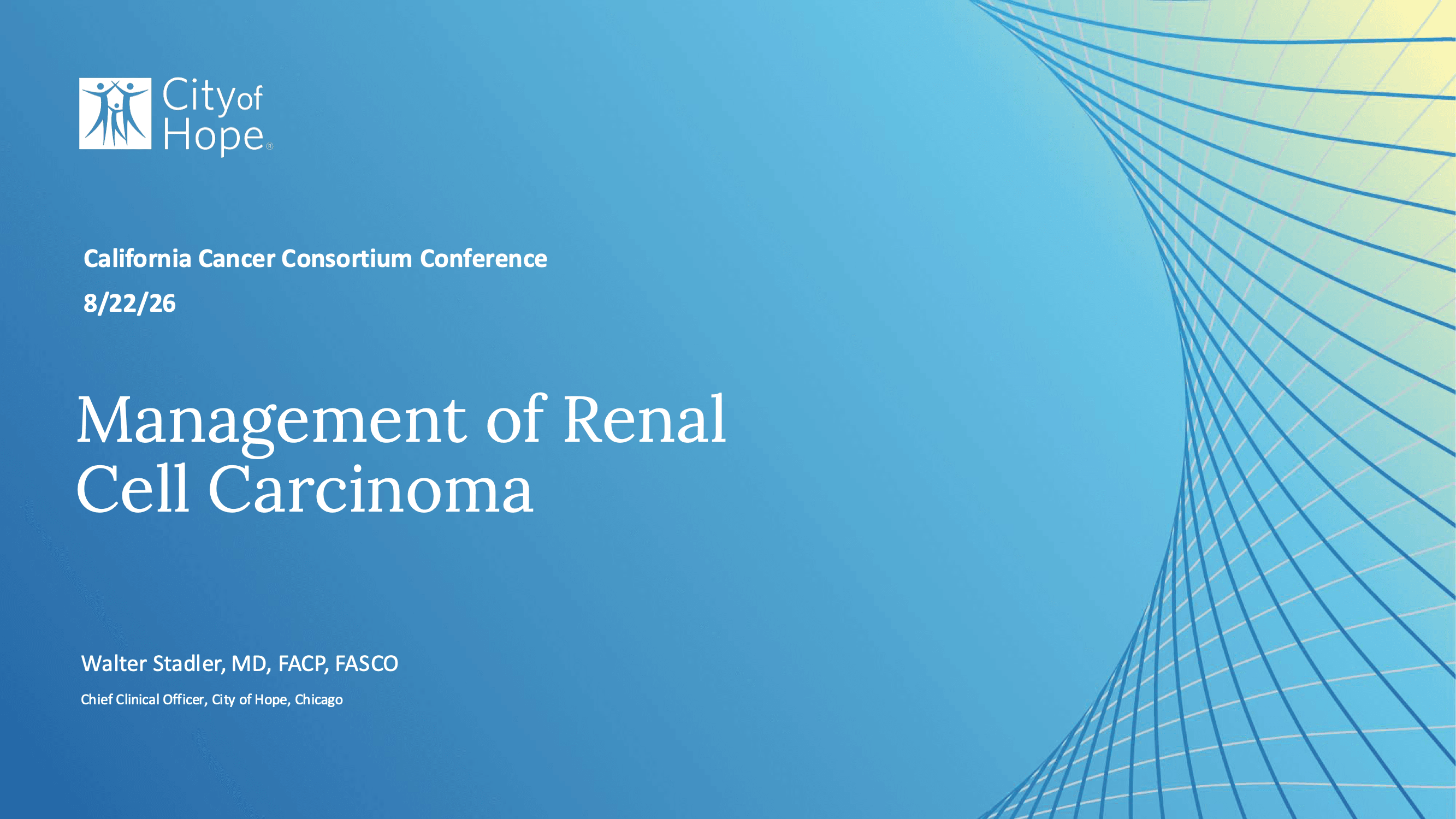 2026 CCC | Management of Renal Cell Carcinoma