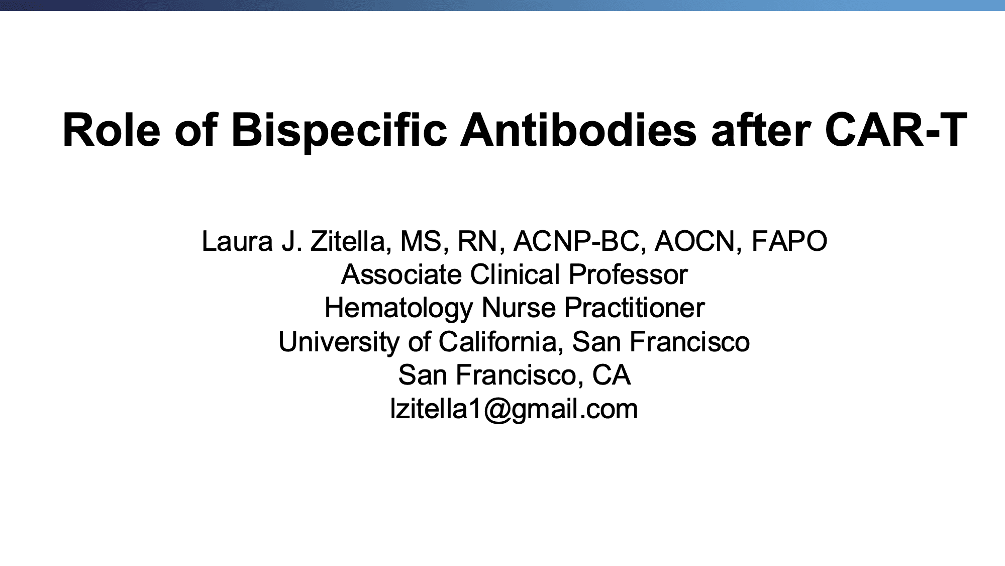 2026 APP | Role of Bispecific Antibodies after CAR-T