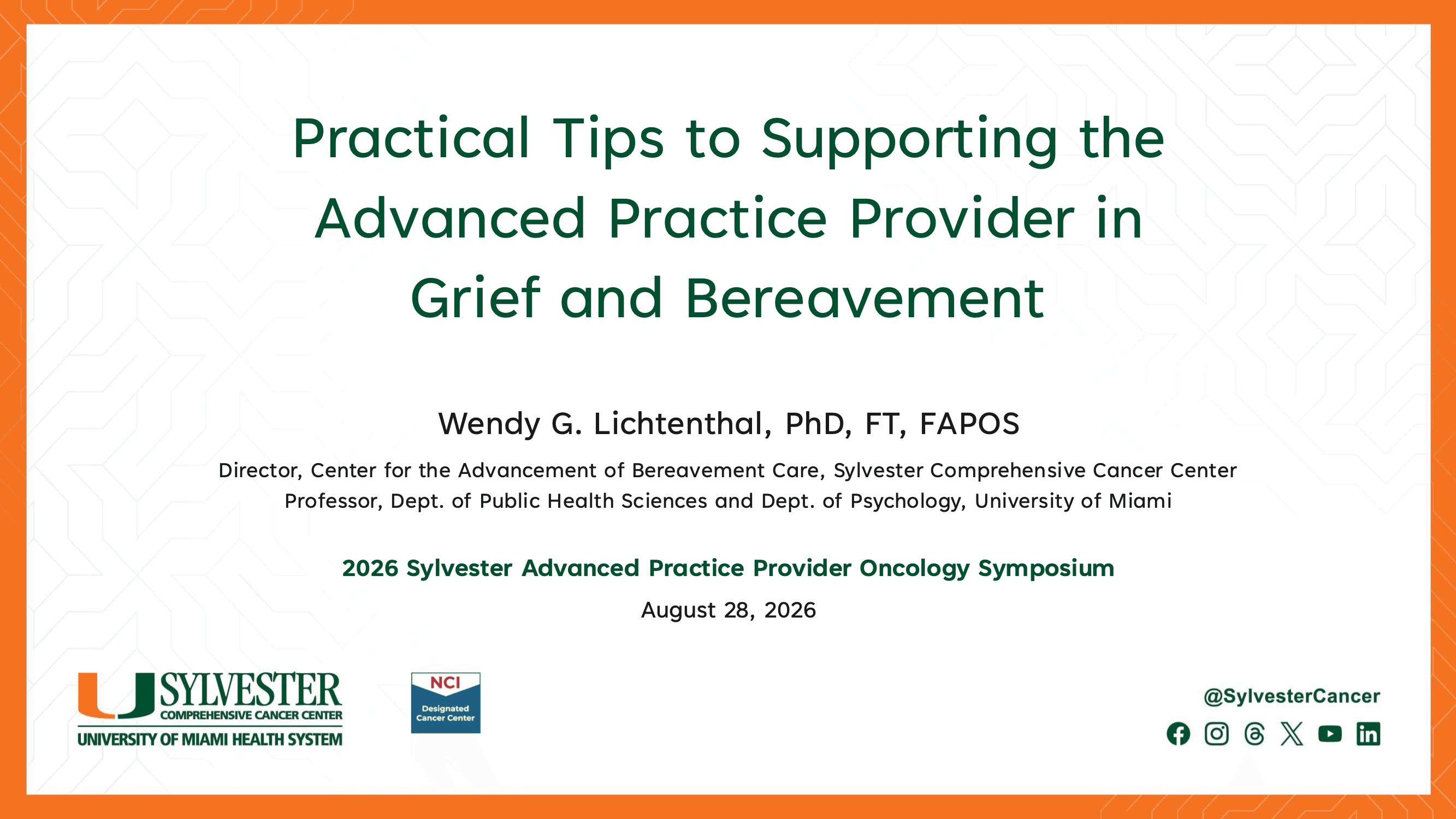 2026 APP | Practical Tips to Supporting the APP in Grief and Bereavement