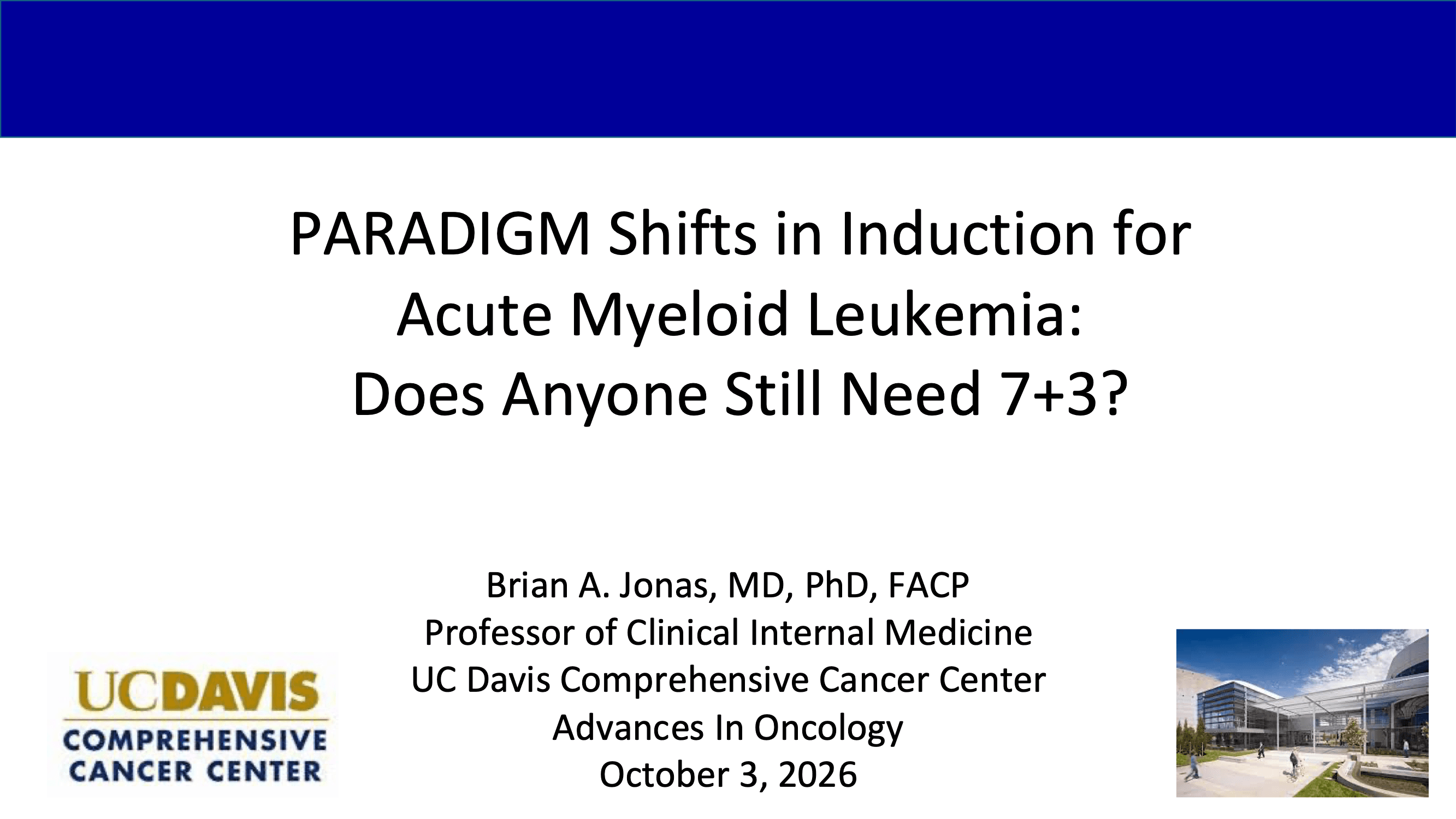 2026 AIO | Acute Myeloid Leukemia: Recent NEJM Insights