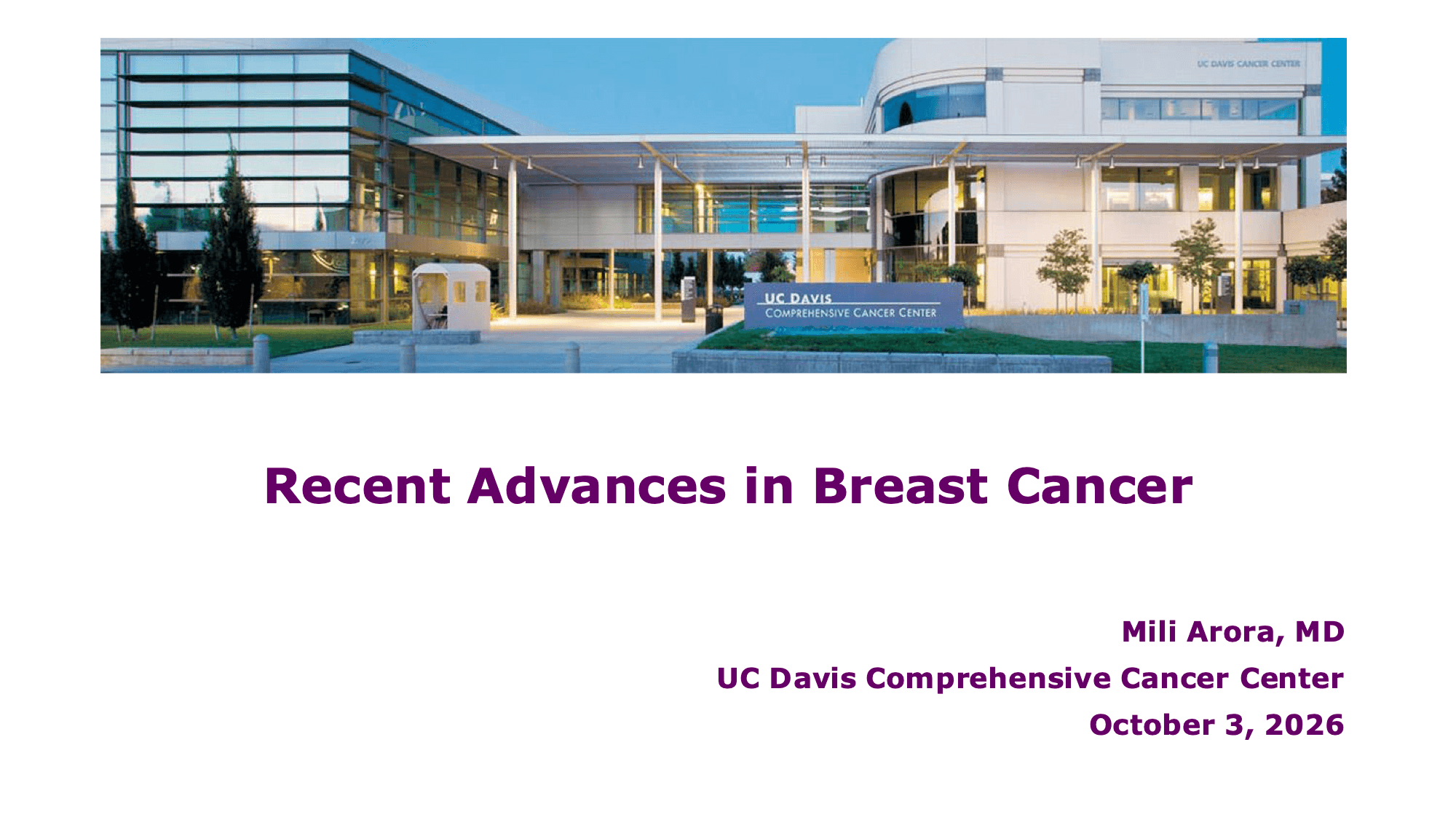 2026 AIO | Recent Advances in Breast Cancer