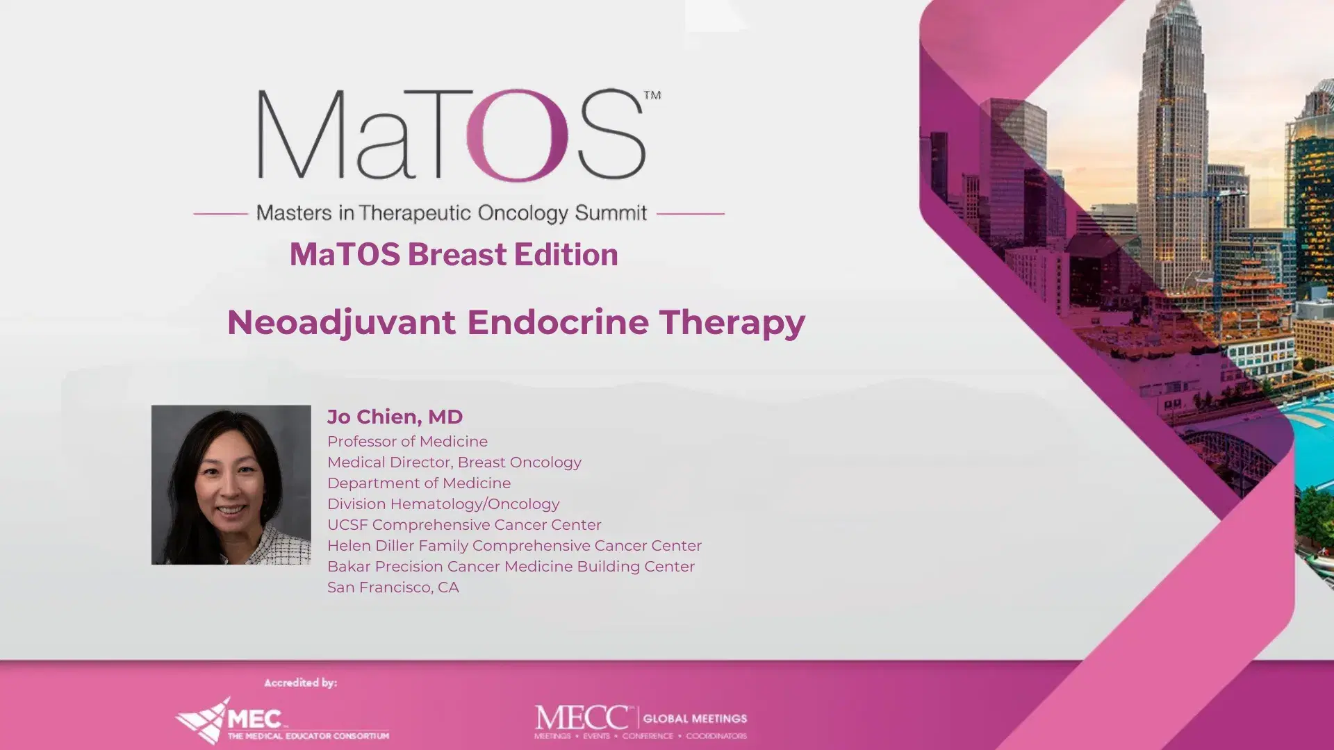 2025 MaTOS Breast | Neoadjuvant Endocrine Therapy