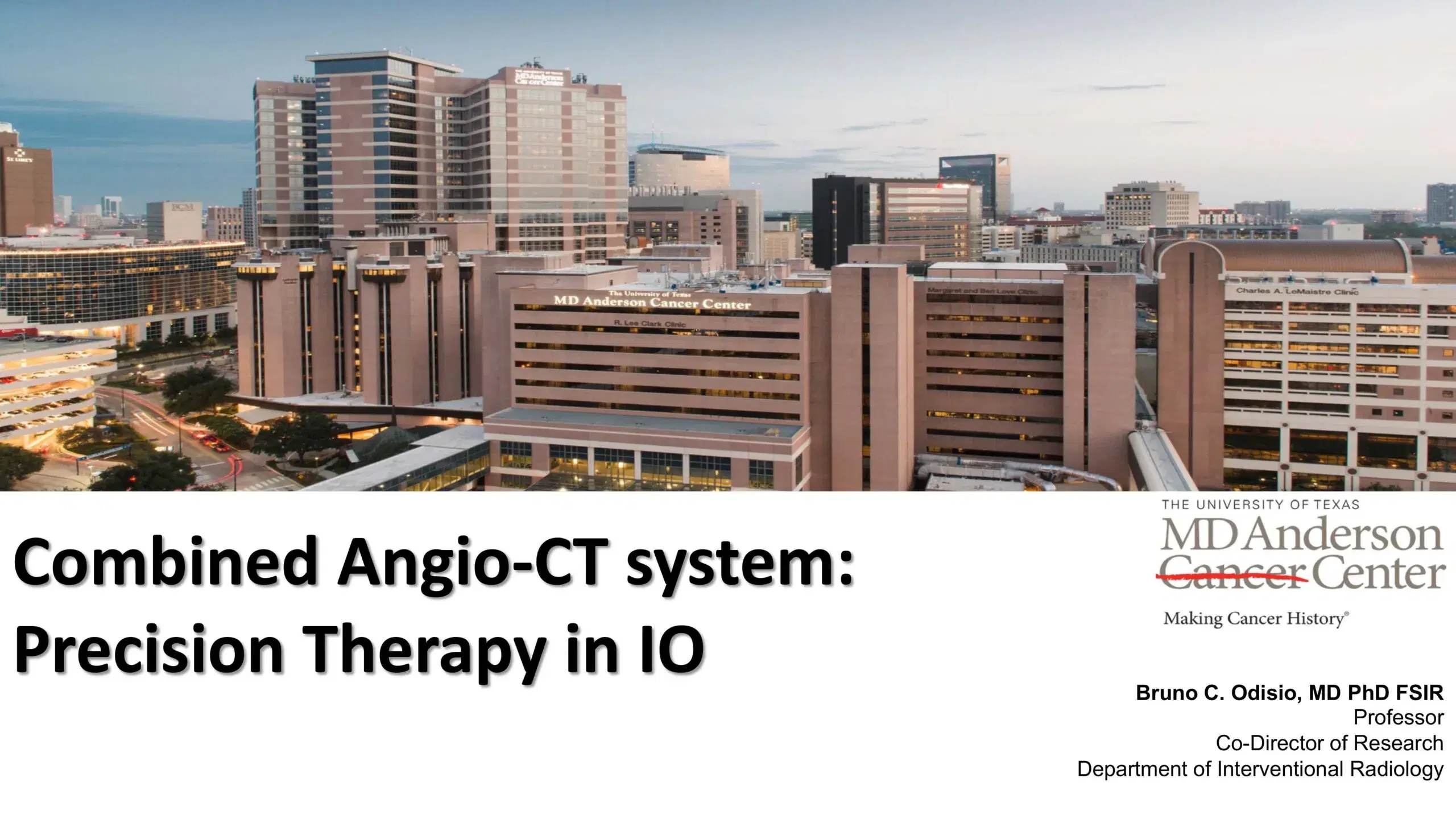 2024 SPECTRUM | Combined Angio-CT system – Precision therapy in IO