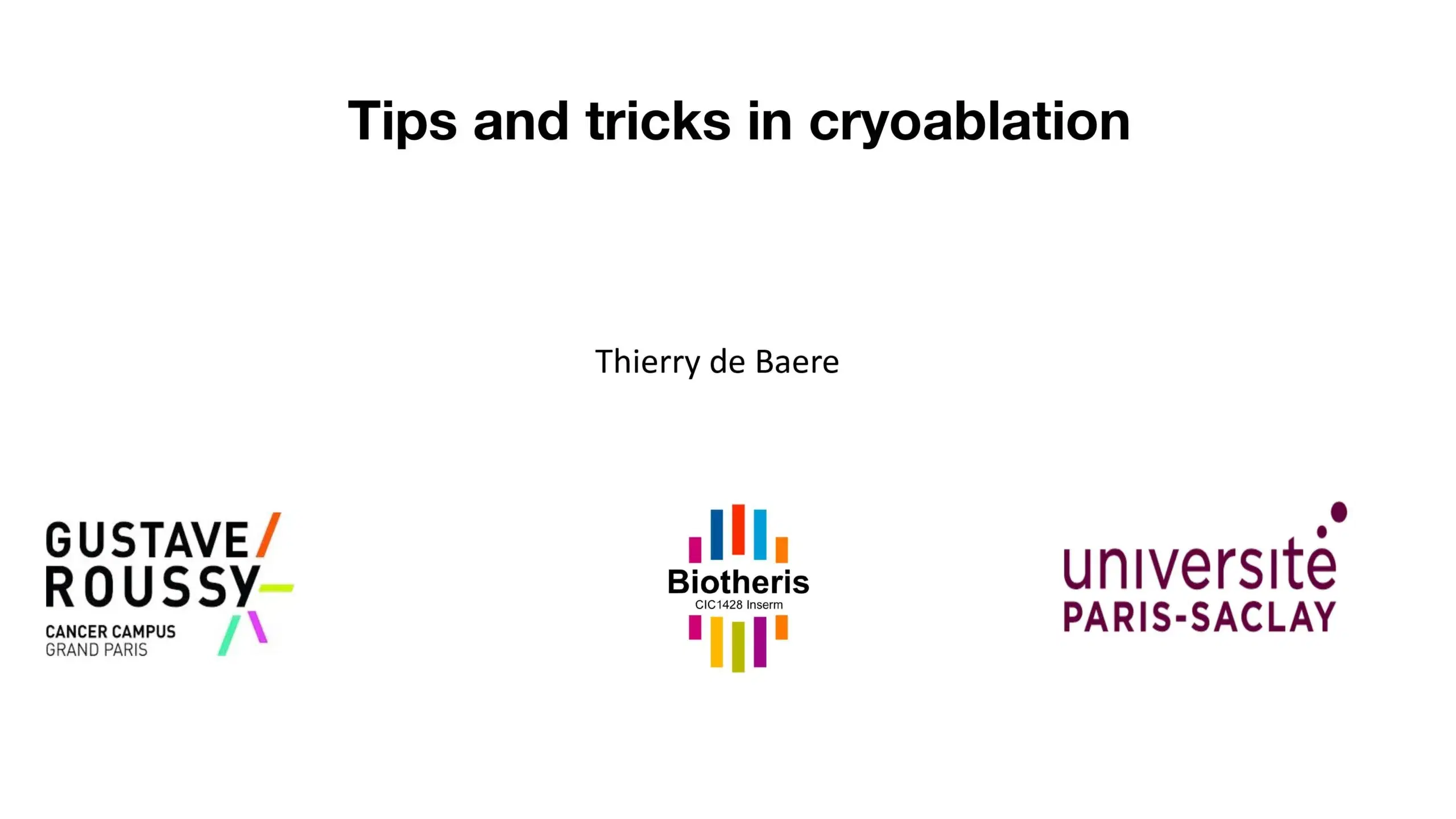 2024 SPECTRUM | Tips and tricks in cryoablation