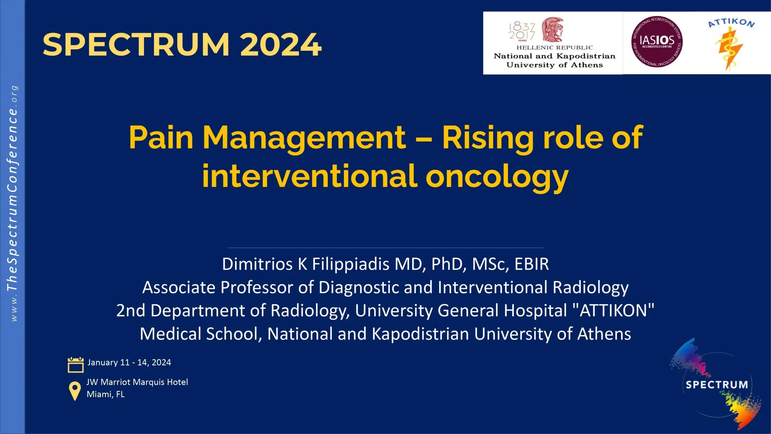 2024 SPECTRUM | Pain Management – Rising role of interventional oncology