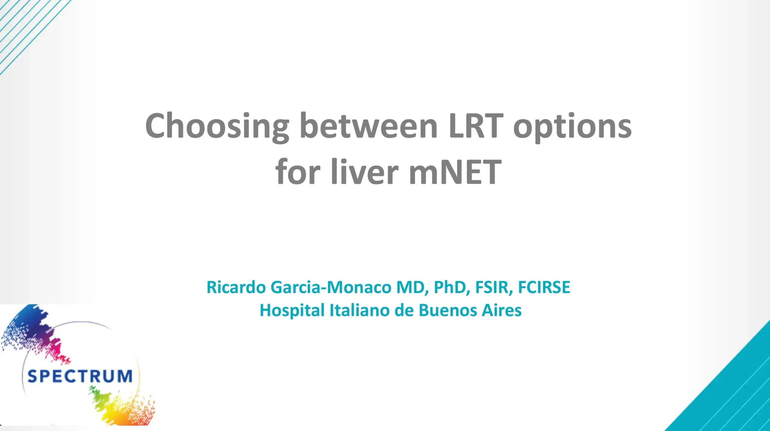 2024 SPECTRUM | Choosing between locoregional treatment options for metastatic NE tumors