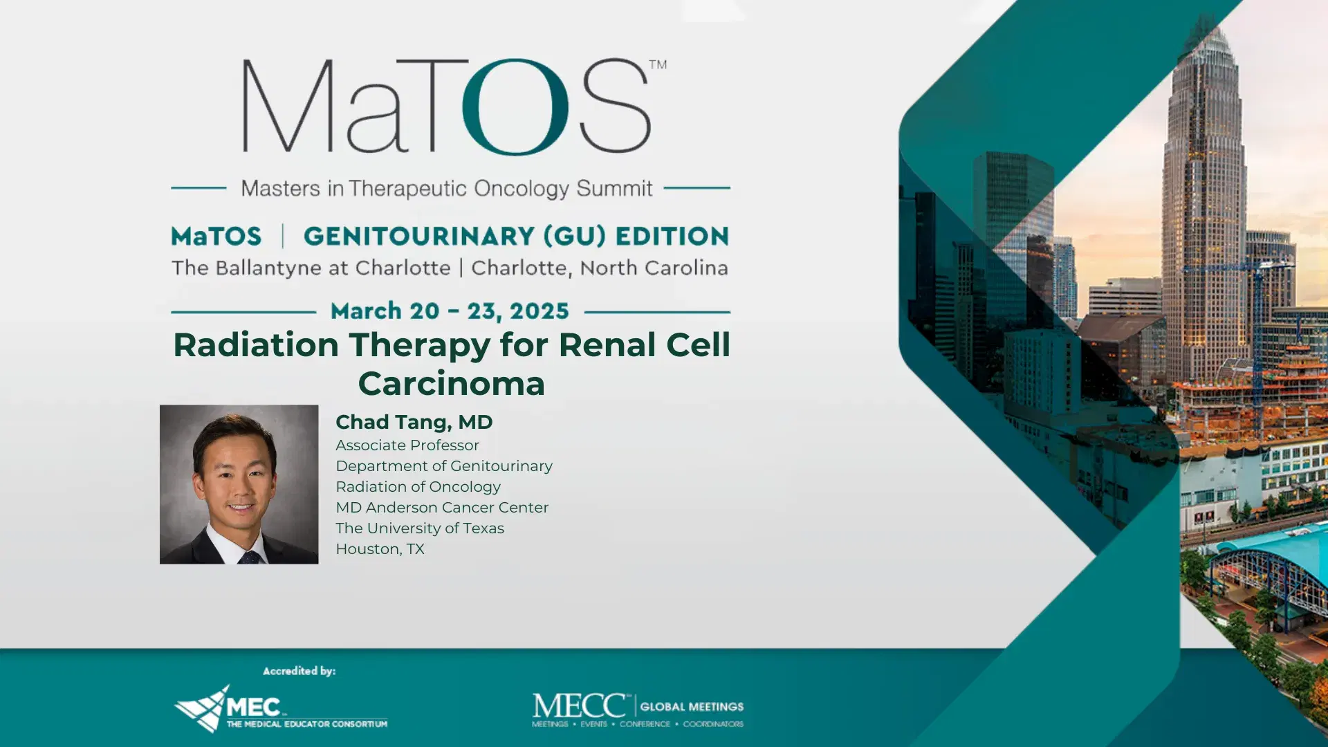 2025 MaTOS GU | Radiation Therapy for Renal Cell Carcinoma