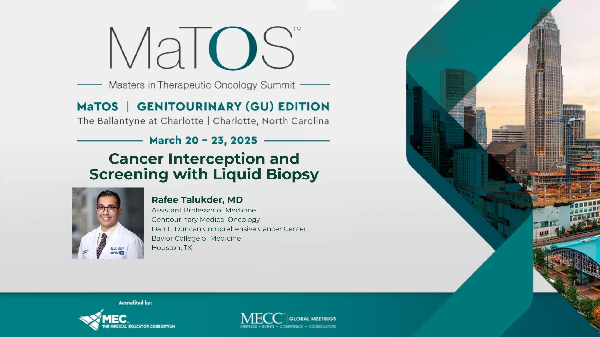 2025 MaTOS GU | Cancer Interception and Screening with Liquid Biopsy